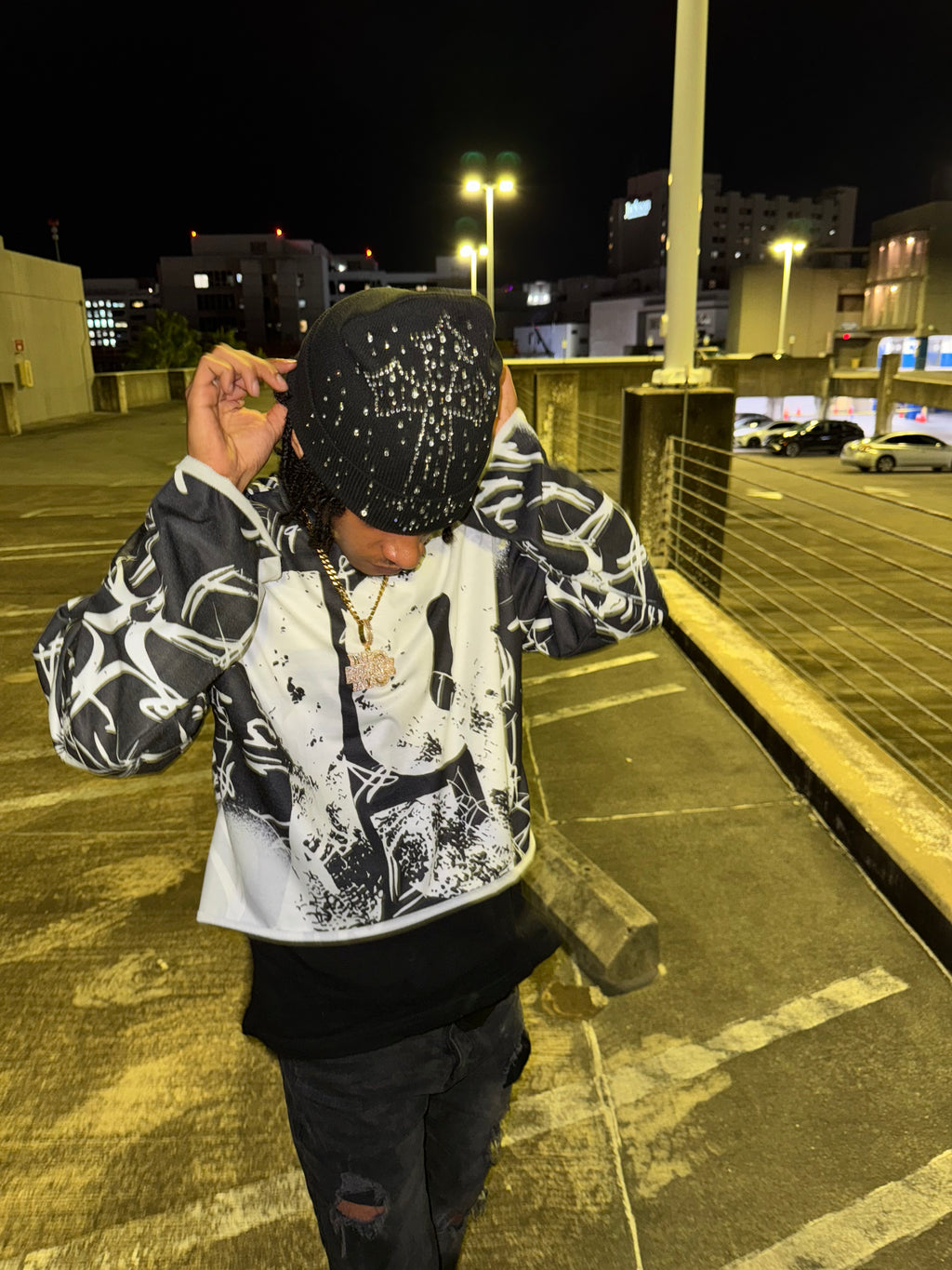 Crystal Cross Beanies