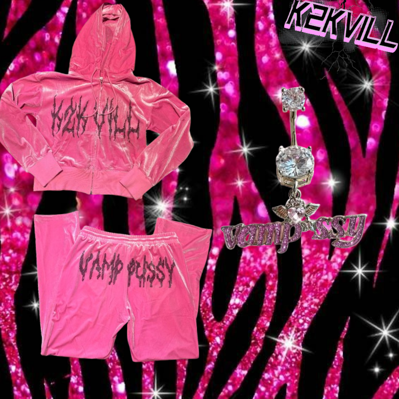 Pink Set Plus Belly Ring Duo