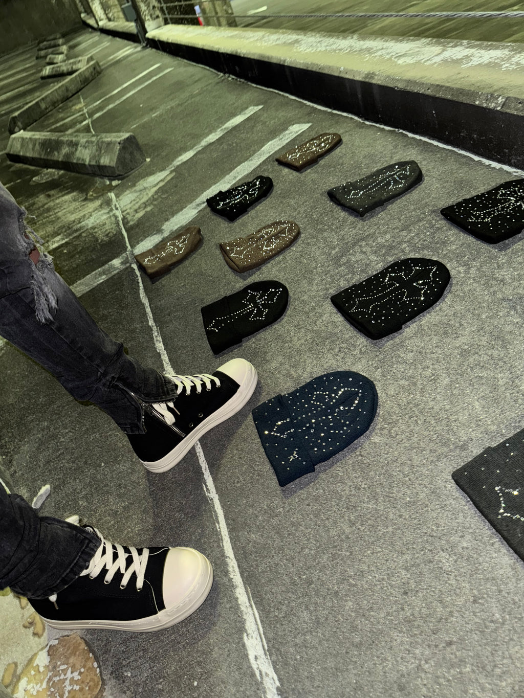 Crystal Cross Beanies