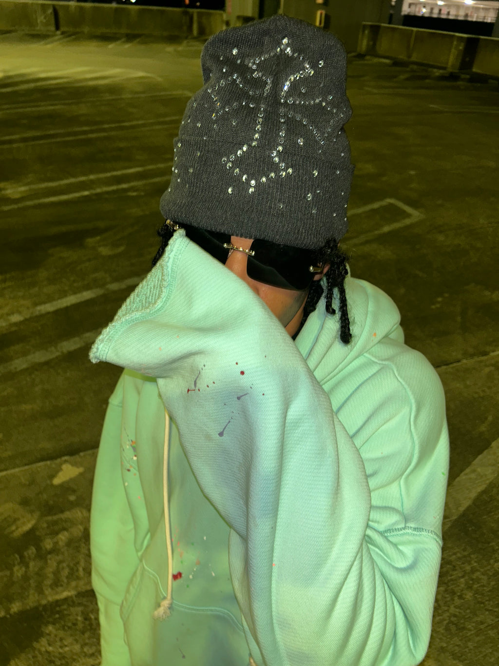 Crystal Cross Beanies